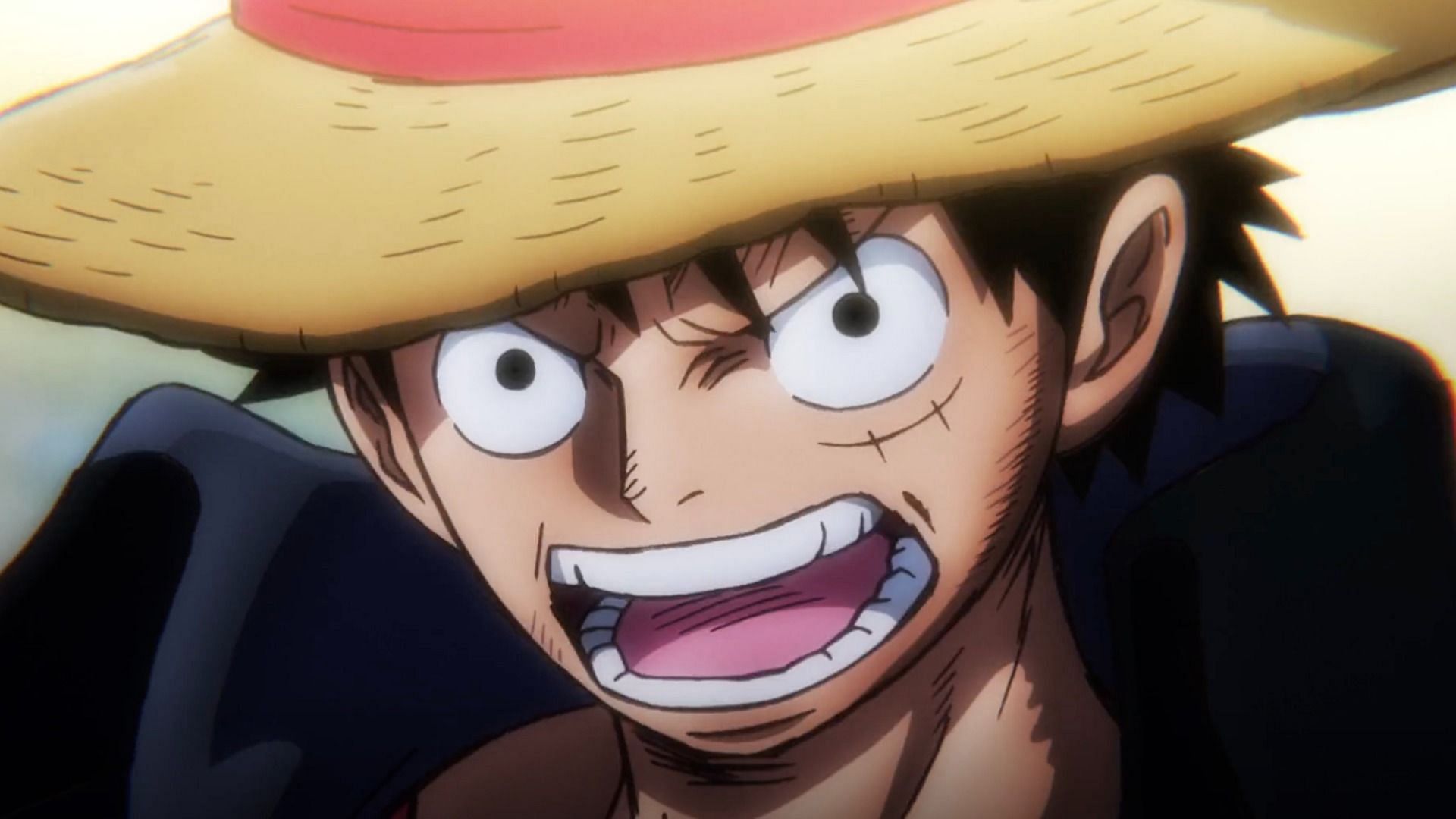 Luffy challenges Kaido as seen in anime (Image via Toei Animation)